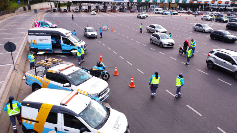 Acceso Oeste: operativo integral de la Agencia Nacional de Seguridad Vial