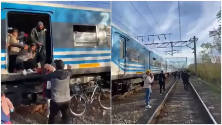 Un tren de la línea Roca se quedó varado a metros de la estación Avellaneda y debieron evacuarlo por las vías