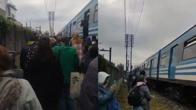 Un tren del Ferrocarril Sarmiento chocó con un auto a la altura de Ciudadela