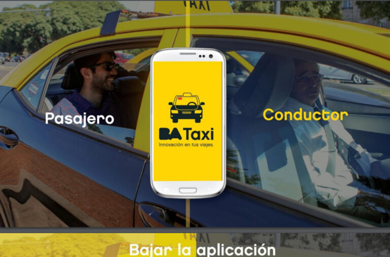 El Sindicato de Peones de Taxis promocionó la instalación de BA Taxi, la app de transporte del GCBA