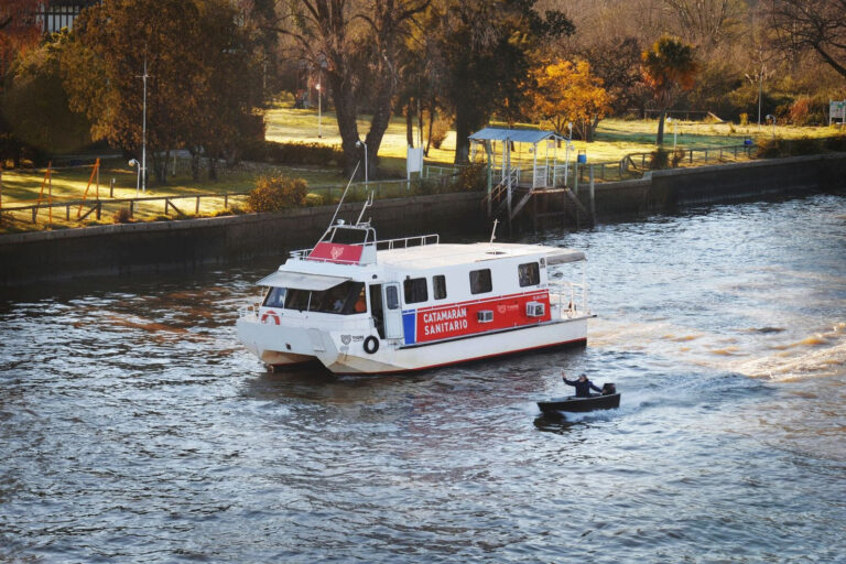 El Catamarán Sanitario de Tigre anuncia su cronograma de servicios para la primera quincena de septiembre