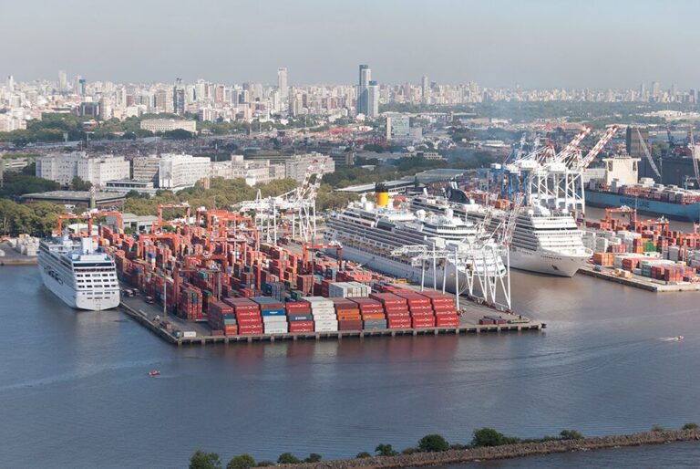 Los puertos de Buenos Aires, Dock Sud y Zárate lideran el movimiento de contenedores en 2024