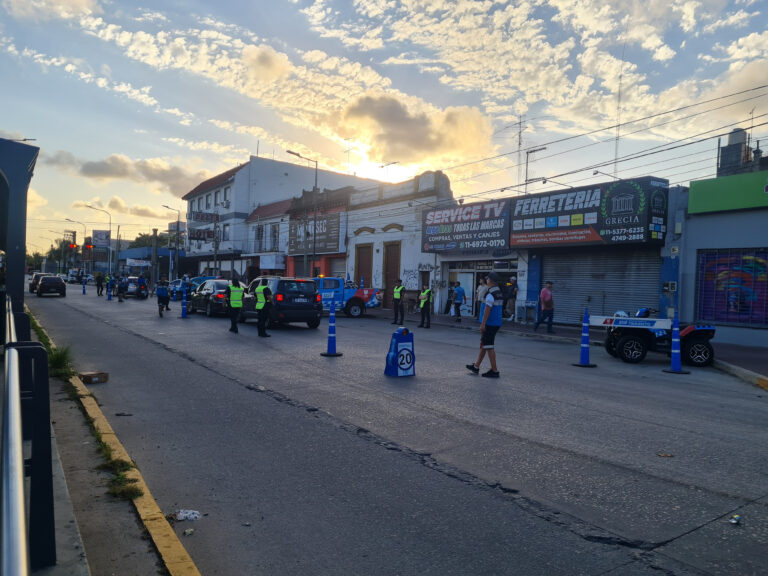 Operativo de seguridad vial en Tigre centro con Provincia