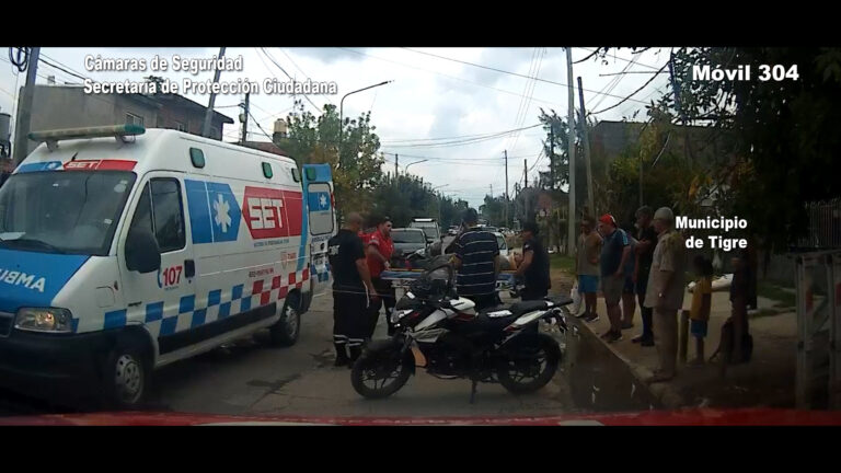 Choque entre dos motos en General Pacheco dejó a dos personas hospitalizadas